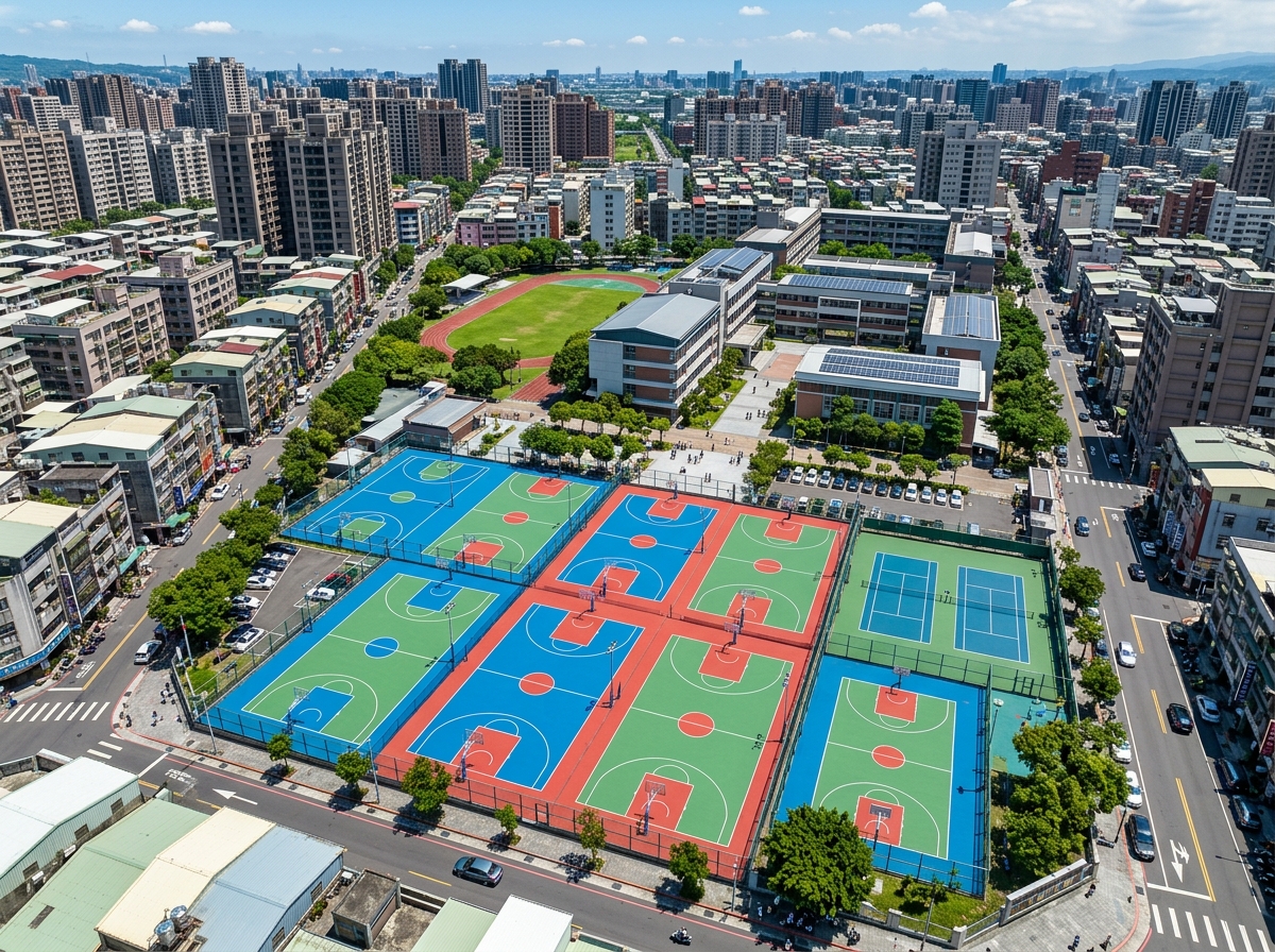 鄂州市全塑型塑胶跑道硅PU篮球场 - 一站式服务